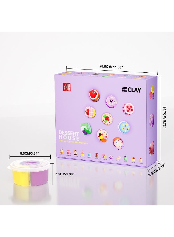PLAYZO Air Dry Clay Kit for Kids – Ultra Light & Soft Modelling Clay Set, Non-Toxic Craft Clay with 12 Colours, DIY Art & Craft Toys Gift for Boys & Girls - Image 2