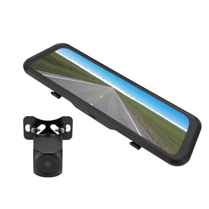 Mirror Dash Cam 9.66 Inch Touchscreen: 1080P Dual Camera - 24H Parking Monitor Night Vision for Car Drivers Daily Commute & Parking Safety - Image 5
