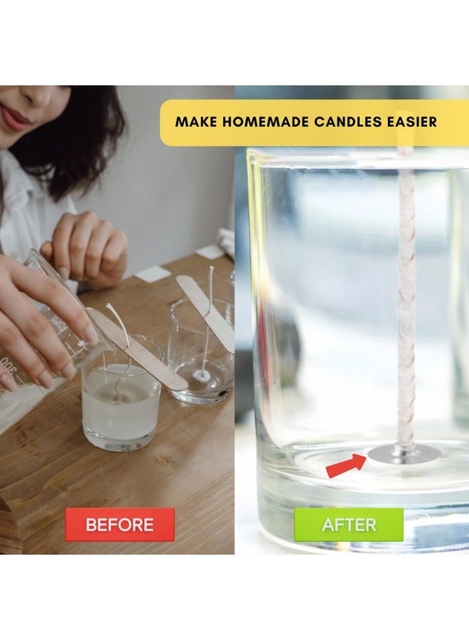 Kare Kind 150pcs Metal Candle Wick Sustainer Tabs - retail packaging - Image 2