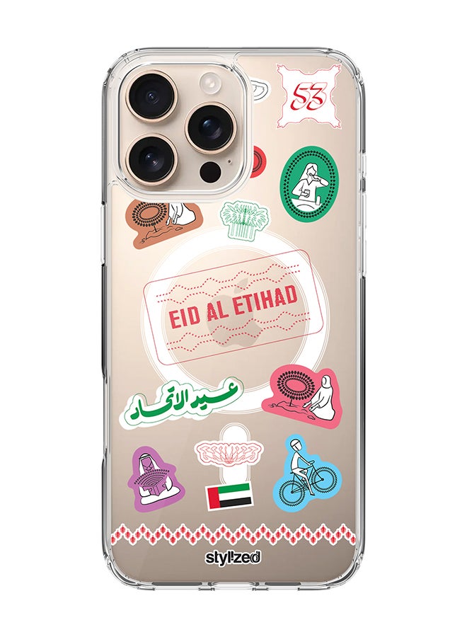 Stylizedd غطاء آيفون 16 برو ماكس [لماجسيف] غطاء مغناطيسي رقيق شفاف [غطاء مصمم لآيفون 16 برو ماكس] - شفاف - Image 1