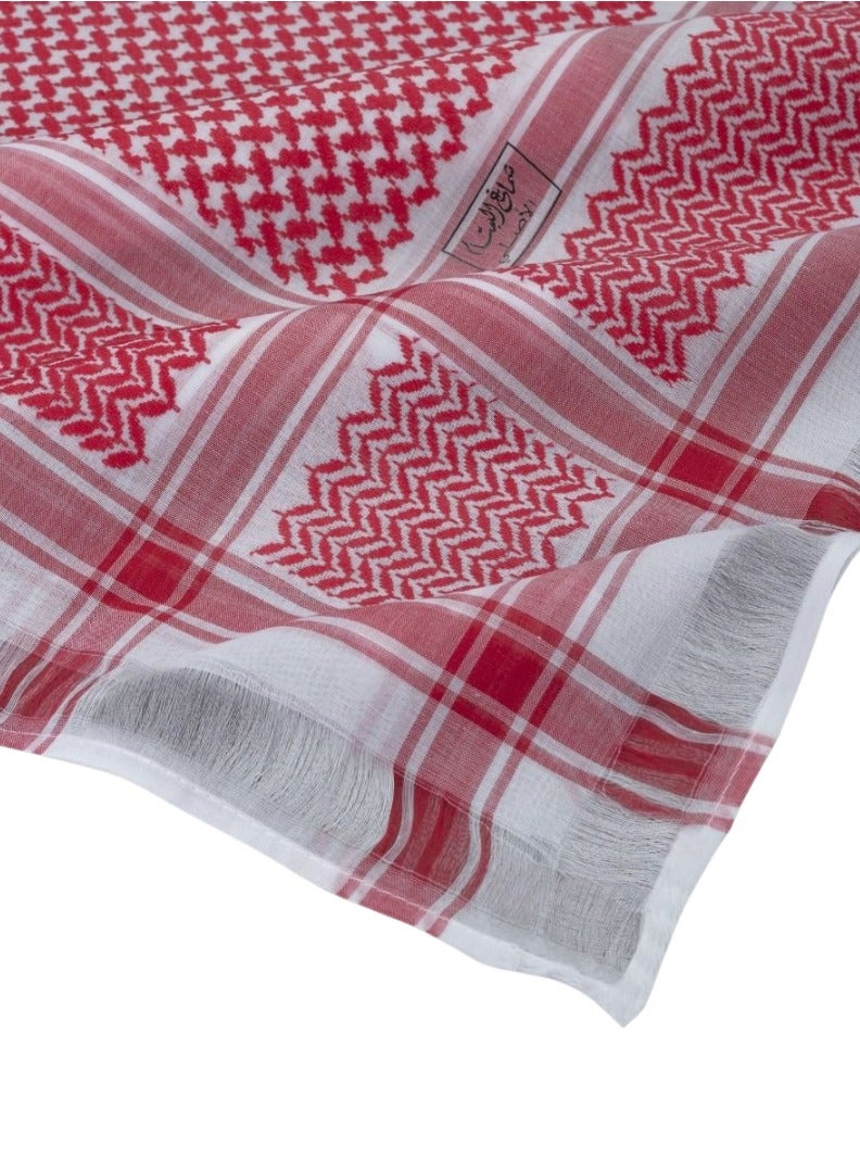 البسام شماغ البسام الختم الأسود شلش أحمر