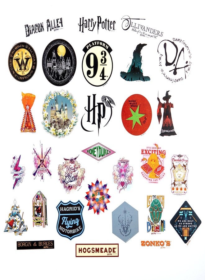 Conquest Journals Harry Potter Wizarding World Vinyl Stickers, Set of 60 Unique Stickers Including 5 Holograms, Waterproof and UV Resistant, Great for All Your Gadgets, Potterfy All The Things - Image 2