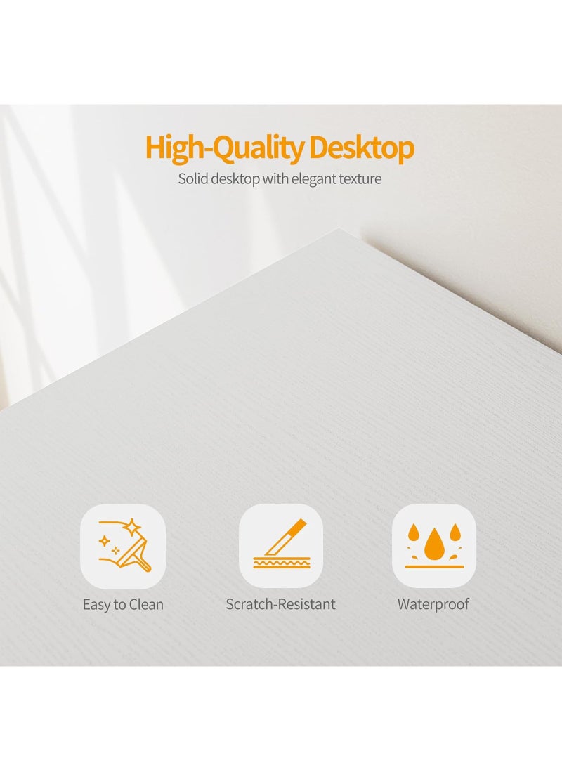 AnneFish - 120*60*72cm Computer Desk Home Office Writing Study Desk Modern Simple Style Laptop Table With Storage Board - Image 1