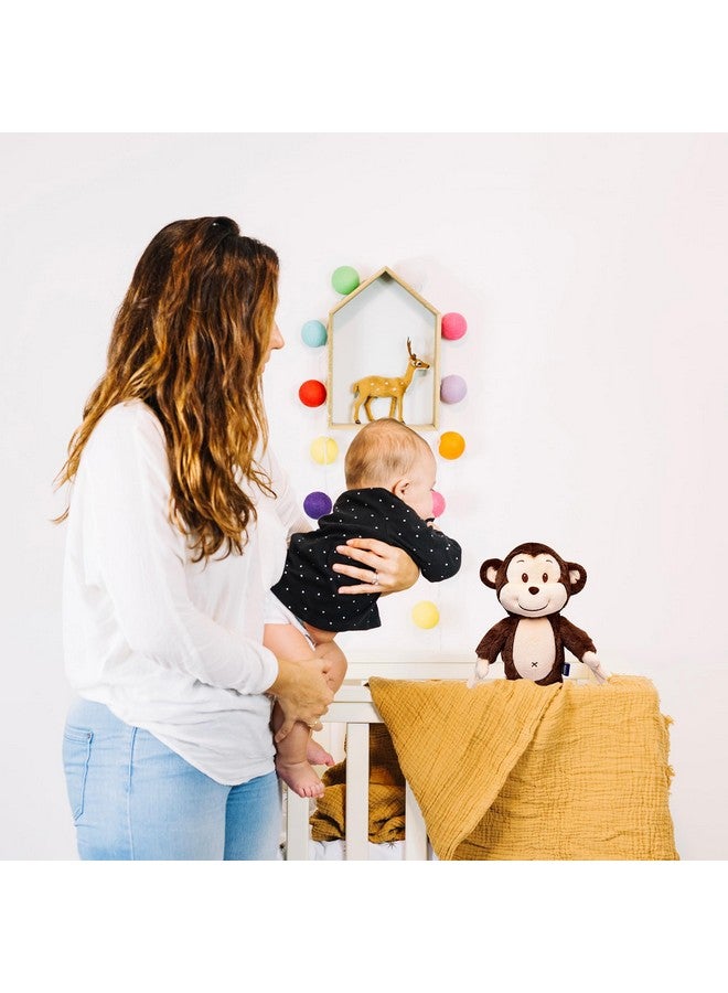 ويبي لعبة ويبي المحشوة الناعمة على شكل قرد مبتسم، هدايا رائعة للأطفال والكبار، 35 سم (بني غامق) - Image 4