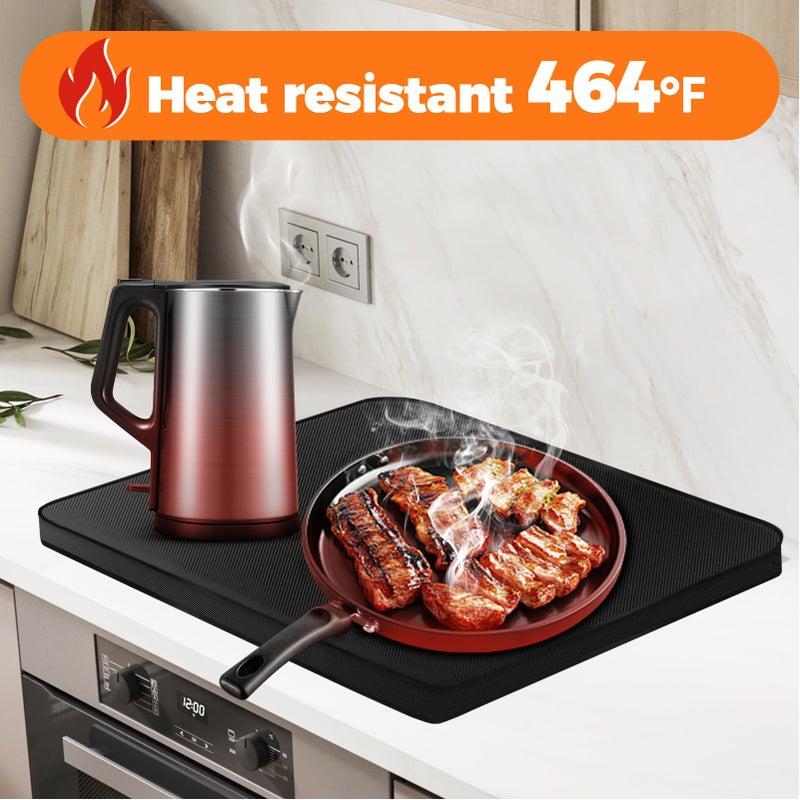 TOHONFOO Fireproof Gas Stove Top Covers, Waterproof Anti Dust Stove Top Covers for Gas Burners Fit Various Ranges Stoves for Kitchen, Washable Stove Top Cover, 30" x 21" Stovetop Cover - Image 4