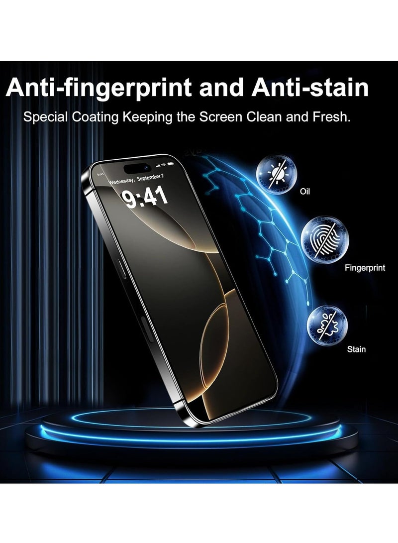 BORTONY Screen protector for iPhone 16 9D Tempered Glass Screen Protector HD Full Coverage Scratch Resistant Bubble Free Easy Installation Anti-Glare Tempered Glass for iPhone 16 6.1 inch - Image 4