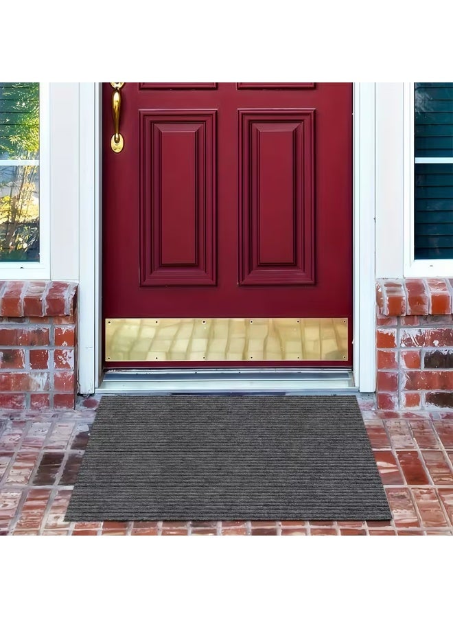 KITCHENOO Thick, non-slip doormat made of plastic and rubber, suitable for home entrances, indoor rug, soft rug for feet, stylish and beautiful rug, outdoor rug - Image 2