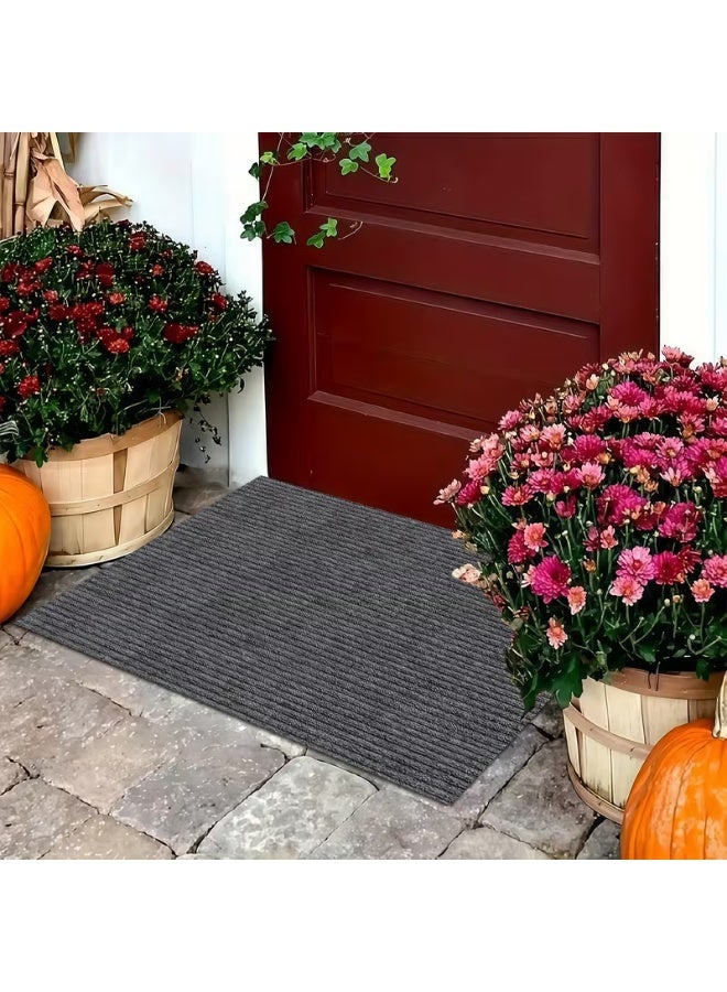 KITCHENOO Thick, non-slip doormat made of plastic and rubber, suitable for home entrances, indoor rug, soft rug for feet, stylish and beautiful rug, outdoor rug - Image 4