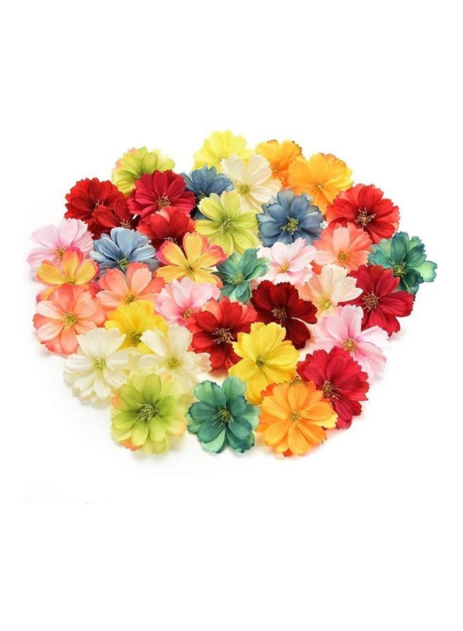 NIBEMINENT 50-Piece Artificial Flowers Multicolour One Size - Image 2