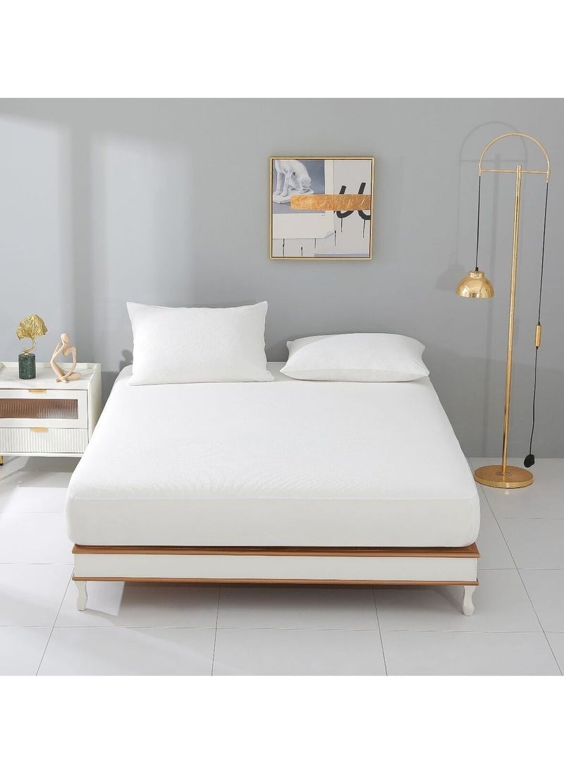 Sleep x Factory - Protection Pack Liquid Insulating Mattress Protector 160x200cm and 2 Pillow Cases with Zipper Size 55x75 cm - Image 1