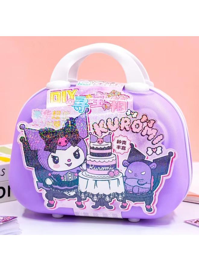 Hand Account Suit Gift Box Girl's Heart Cute Hand Account Book Children's Full Set Of Goo Card Stickers Suitcase Surprise Treasure Box  - Image 1