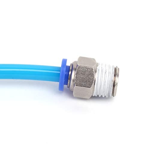 SNS SPC1/4-02NPTBE 1/4"Tube OD x 1/4 NPT Male Straight Nickel Plated Brass Push to Connect Pneumatic Fittings（10 PCS） - Image 2