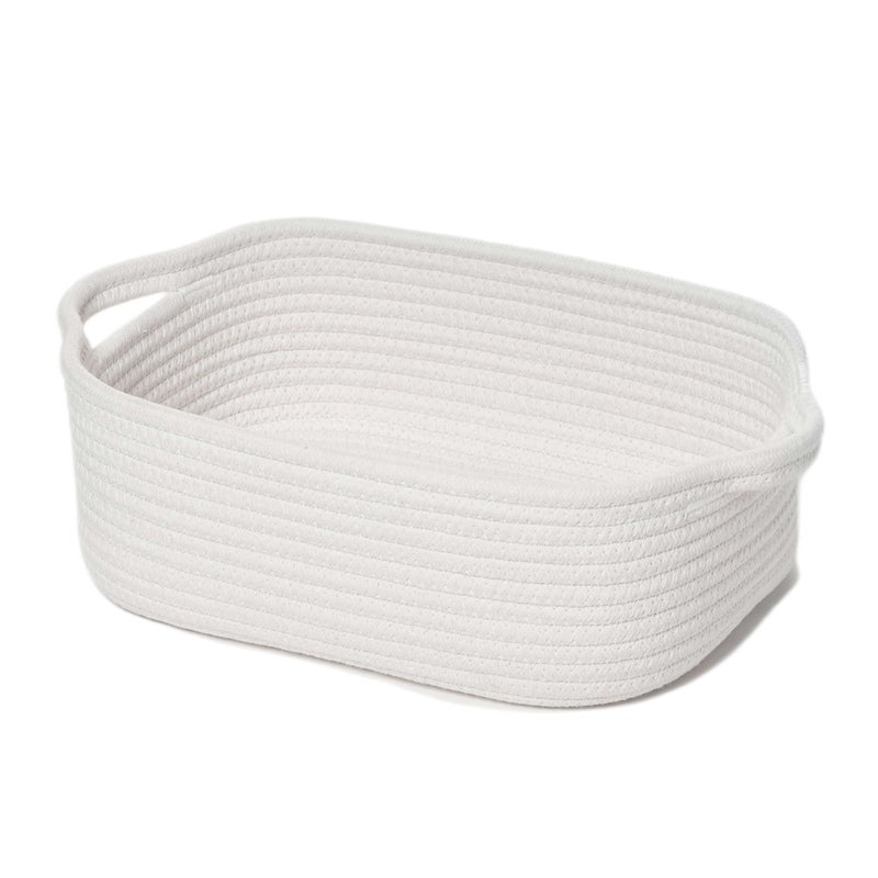 Kodomoore Storage Basket Set â€“ 5-Piece Baskets for Organizing Home, Shelves, Nursery, Bathroom, Dog Toys, Small to Large Decorative Baskets â€“ Off White - Image 4