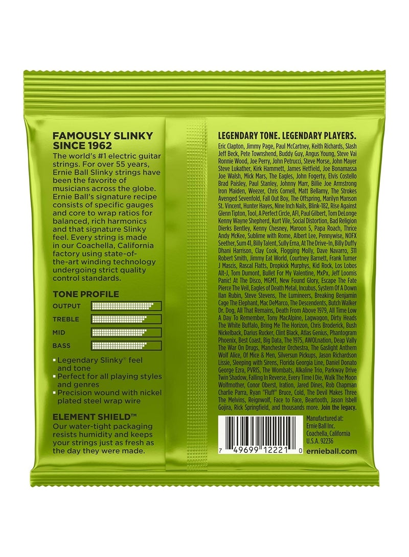 Ernie Ball Ernieball P02221 regular slinky nickel wound electrictric guitar strings - 10-46 gauge - Image 2
