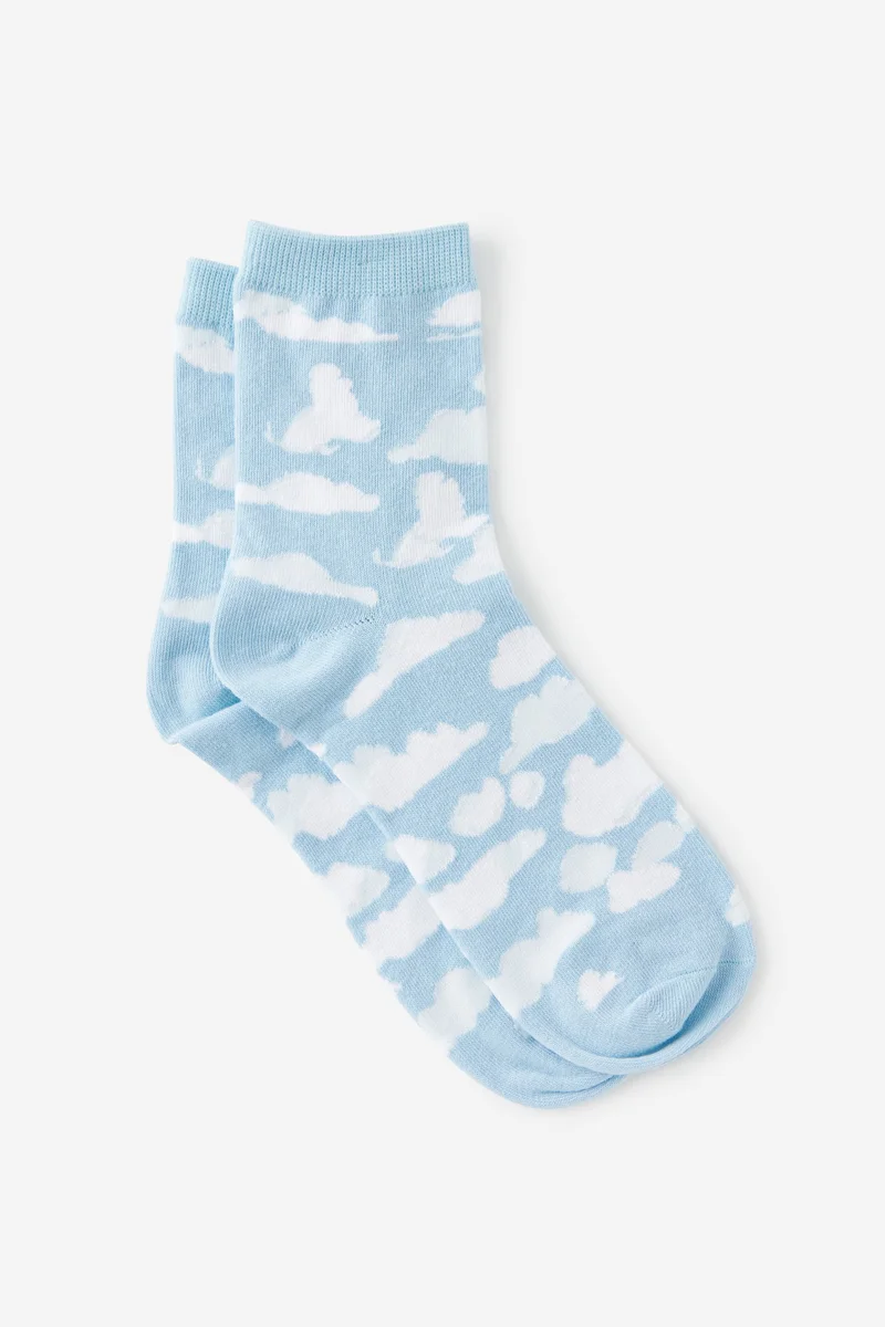 Typo Mid Crew Socks