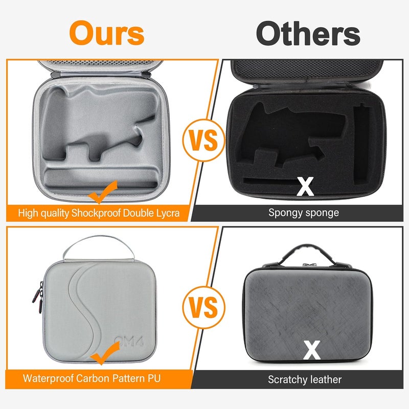 STARTRC حقيبة OSMO Mobile 4، حقيبة تخزين محمولة مقاومة للماء للسفر لجهاز DJI OM 4 / مثبت الصورة OSMO Mobile 3 - Image 3