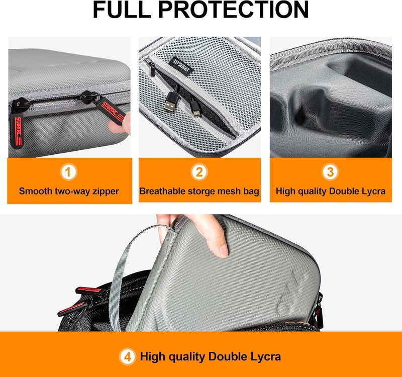 STARTRC حقيبة OSMO Mobile 4، حقيبة تخزين محمولة مقاومة للماء للسفر لجهاز DJI OM 4 / مثبت الصورة OSMO Mobile 3 - Image 4