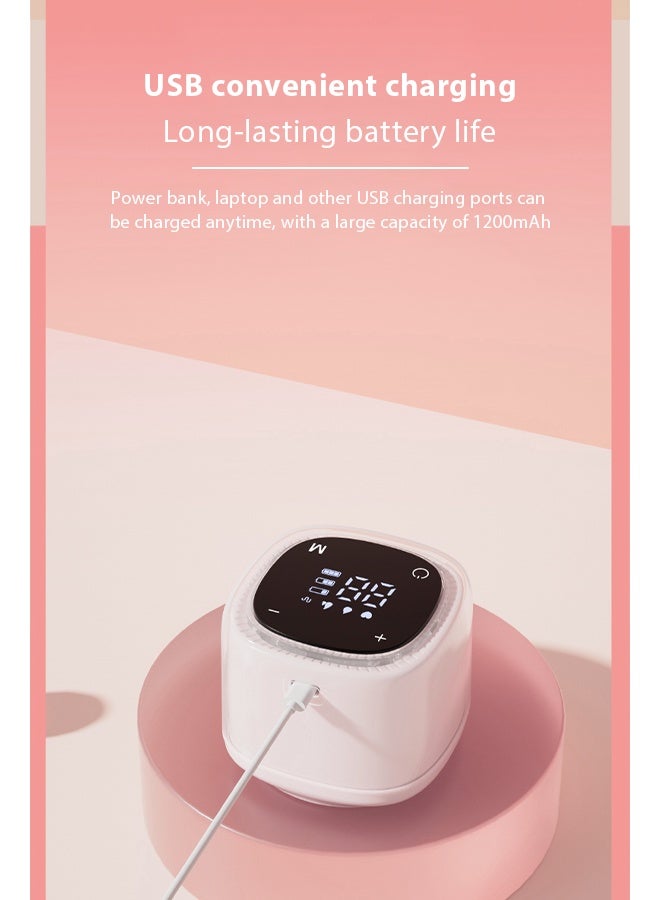 أيلا مضخة حليب كهربائية لاسلكية MZ-028 من زيباو - 4 أوضاع، 15 مستوى، مع ضوء ليلي - أبيض - Image 4