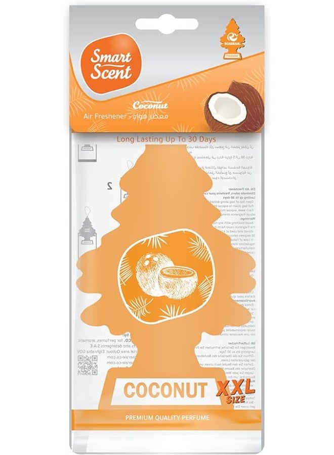 Roseraie Car Freshener Smart Scent Coconut XXL Paper - Image 1