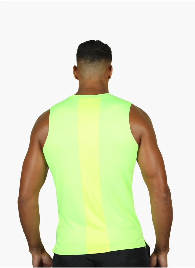THUGFIT LiftRift Sleeveless Men's Slim Fit Tank Top - Yellow