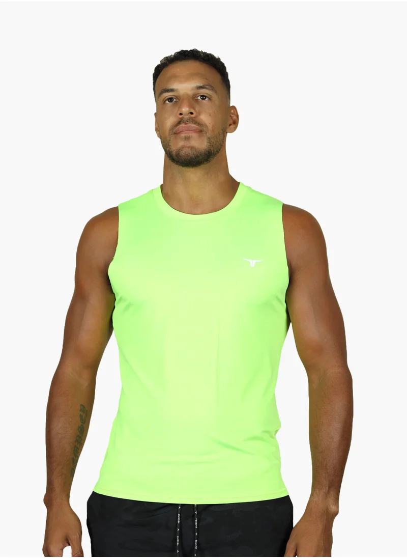 THUGFIT LiftRift Sleeveless Men's Slim Fit Tank Top - Yellow