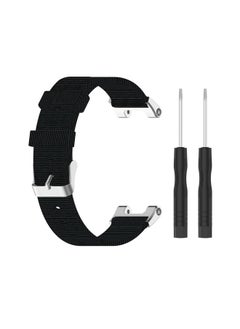 Replacement Strap For Amazfit T-Rex Pro / Amazfit T-Rex Nylon Canvas Watch Band with Dismantling Tools, One Size Black