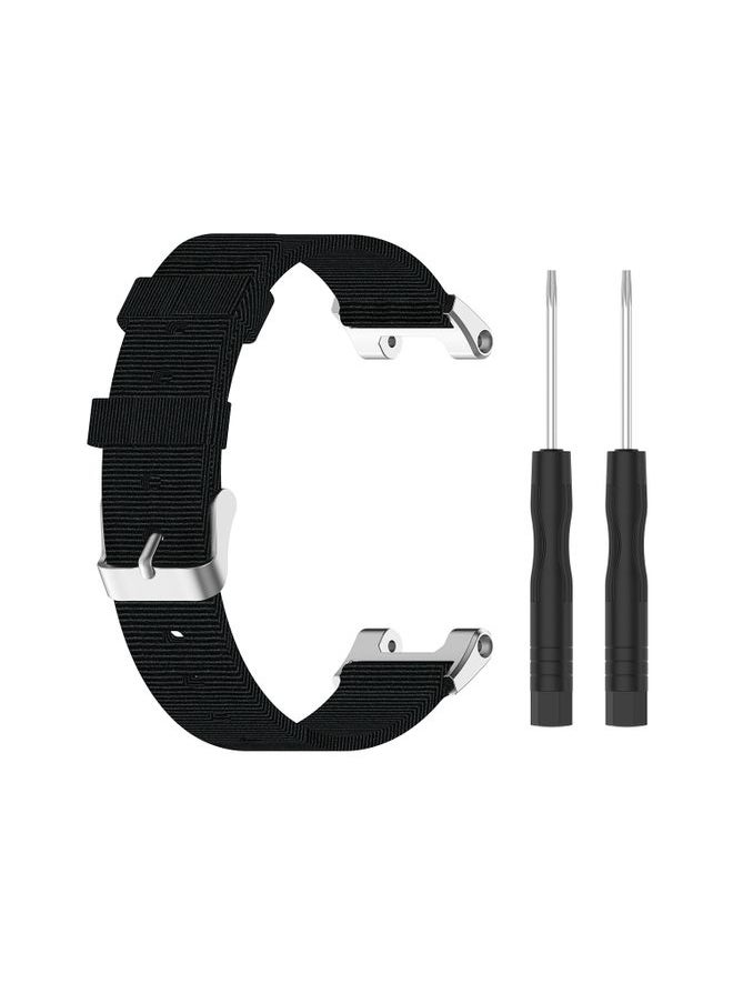 Generic - Replacement Strap For Amazfit T-Rex Pro / Amazfit T-Rex Nylon Canvas Watch Band with Dismantling Tools, One Size Black - Image 1