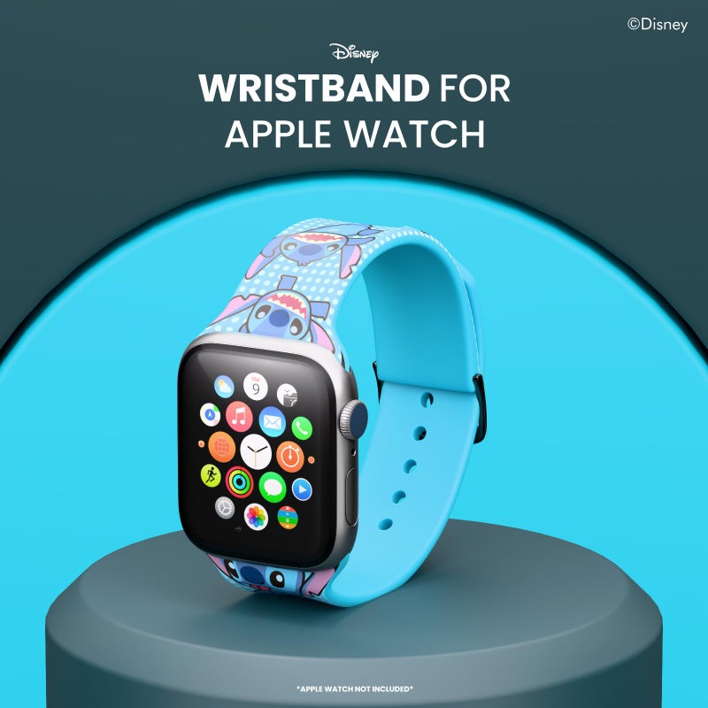 iJOY Disney Lilo and Stitch Stuff Wristband For Apple Watch Band Series 9/8/7/6/5/4/3/2/1/SE 38MM, 40MM, 41MM | Lilo and Stitch Gifts for Women, and All Fans | Replacement Apple Watch Compatible Bands For Women and Men - Image 2