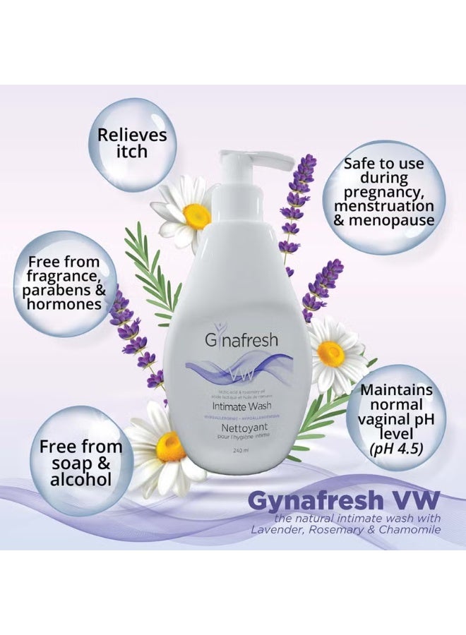 Gynafresh VW Anti-Odour Cleansing Anti-Bacterial Intimate Wash For Women 240 ml - Image 4