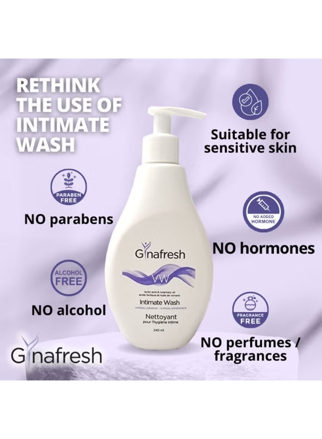 Gynafresh VW Anti-Odour Cleansing Anti-Bacterial Intimate Wash For Women 240 ml - Image 5