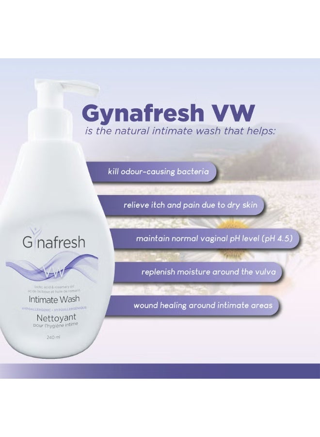 Gynafresh VW Anti-Odour Cleansing Anti-Bacterial Intimate Wash For Women 240 ml - Image 3