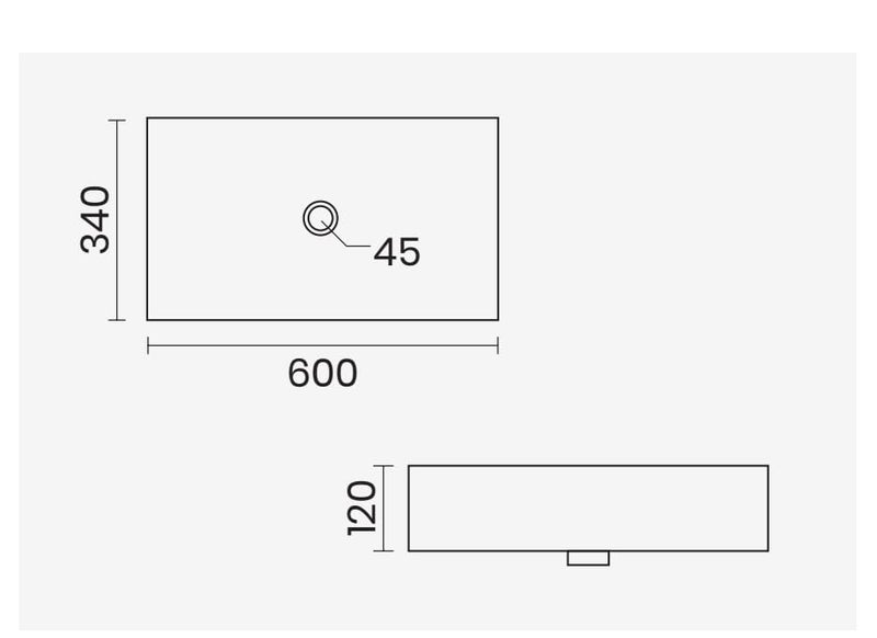 Well Set Premium Designer Ceramic Table Top White Plan Wash Basin Size24135 45inch - Image 5