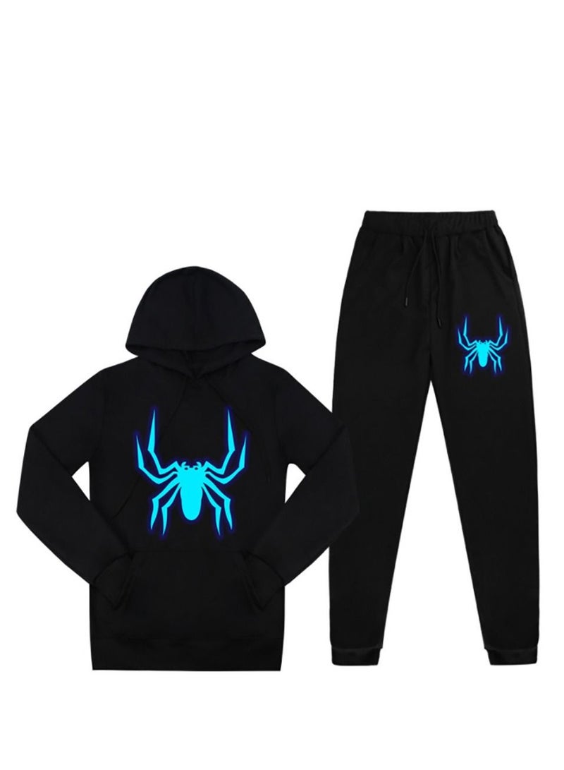 NIBEMINENT SpiderMan Pullover Zip Sweatshirt Long Hoodie Jacket Set  - Image 2