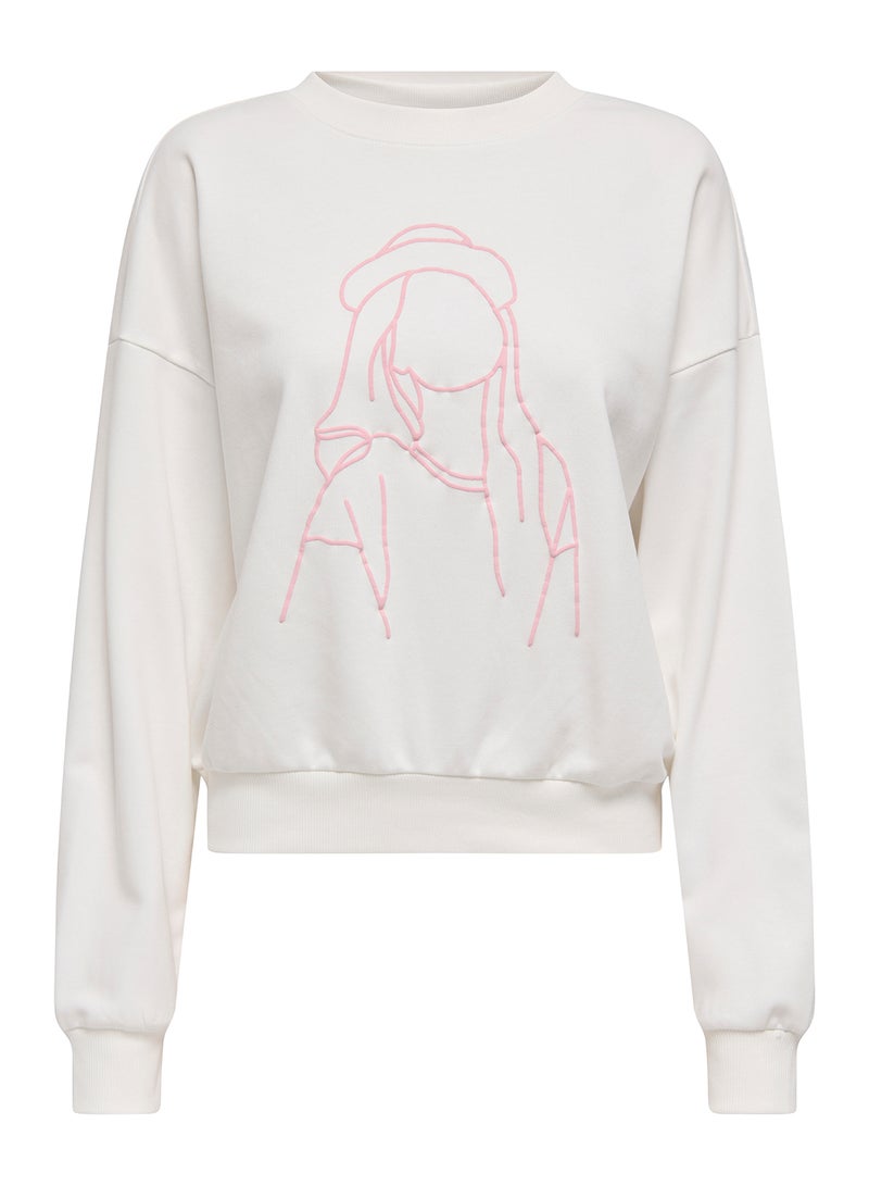 ONLY Onlodessa L/S O-Neck Box Ub Noos Swt - Image 1