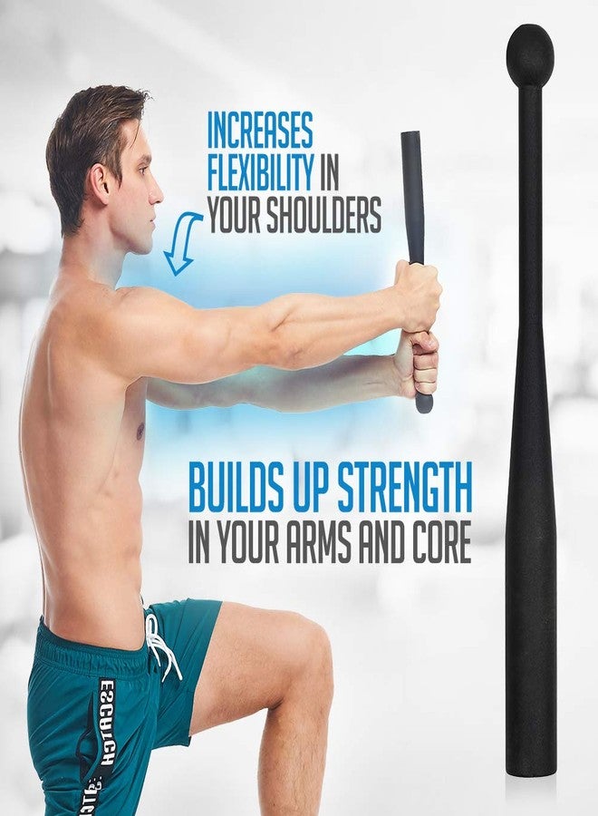 Logest Steel Mace Exercise Club - Heavy Duty Steel Indian Clubs Perfect for Strength Training and Rehabilitation Improves Grip and Full Body Workouts Available in 5 10 15 Pounds Heavy Steel Club - Image 4