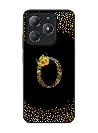 Custom Floral Monogram - O ( Black )