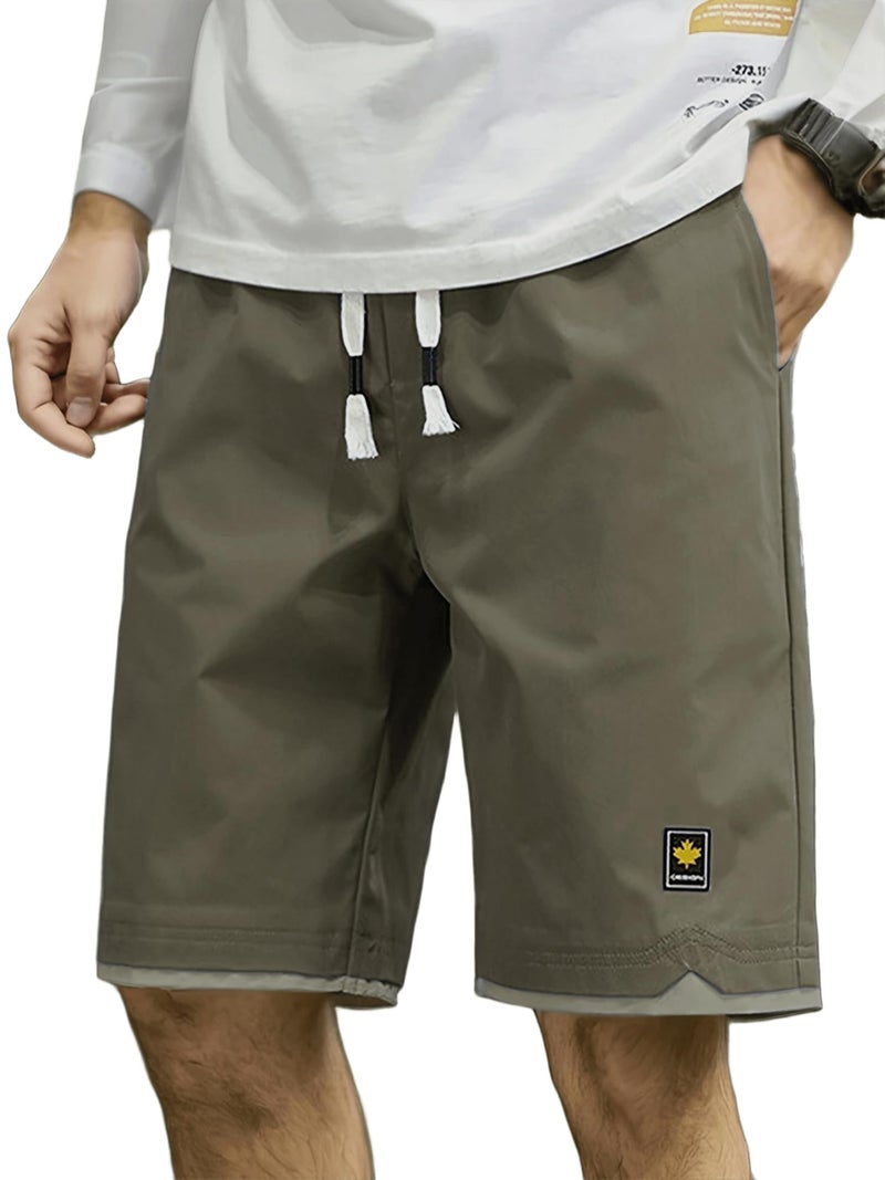 Lymio Men Shorts || Men Shorts Cotton Casual (Shorts-35-Khaki-2XL) - Image 5