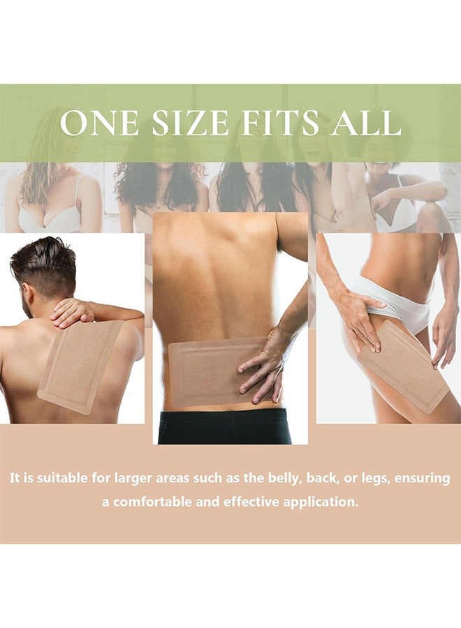 10 Pack Castor Oil Pack Wrap, Disposable Castor Oil Pack for Liver, Stomach, Belly on Detoxification, High Absorbent Organic Cotton Flannel for Women Men (Skin Color) - Image 3