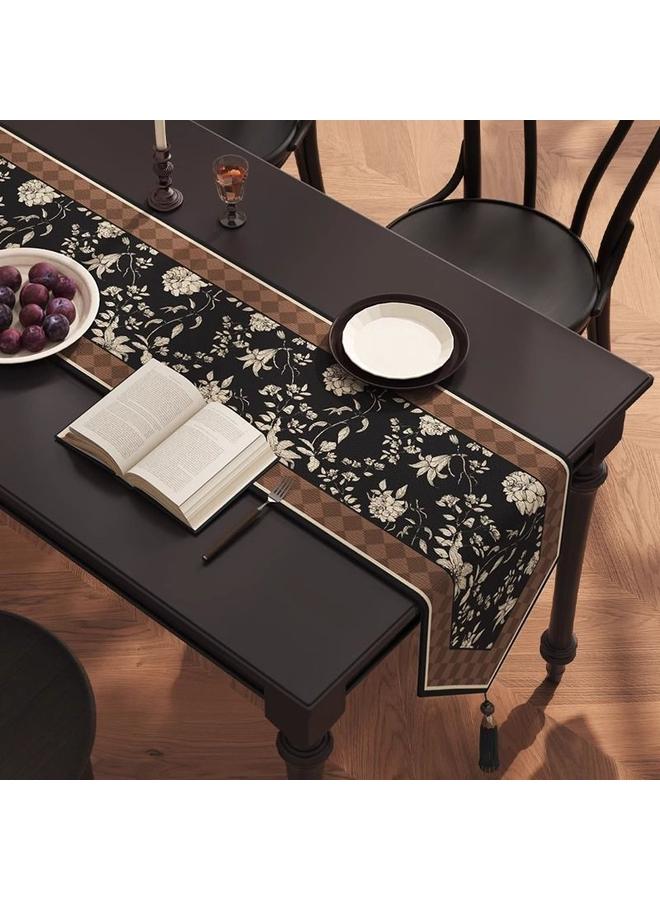 Bluejw Antique Living Room Dining Table Table Runner Coffee Table Middle Flag Cloth Light Luxury High-end TV Cabinet Sideboard Long Tablecloth - Image 3