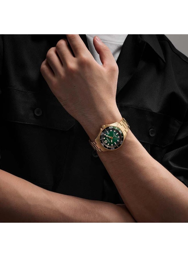 سيتيزن Promaster Diver Eco-Drive Men’s Watch BN0262-59W, 41 mm Green Dial, Stainless Steel Case & Bracelet, Unidirectional Rotating Bezel, 200 m WR - Image 5