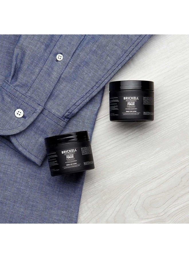 Brickell Men's Products Brickell Men's Hair Styling Firm Hold Pomade for Men, Natural & Organic With Strong Hold & High Shine Finish, 2 Ounces, Scented - Image 2