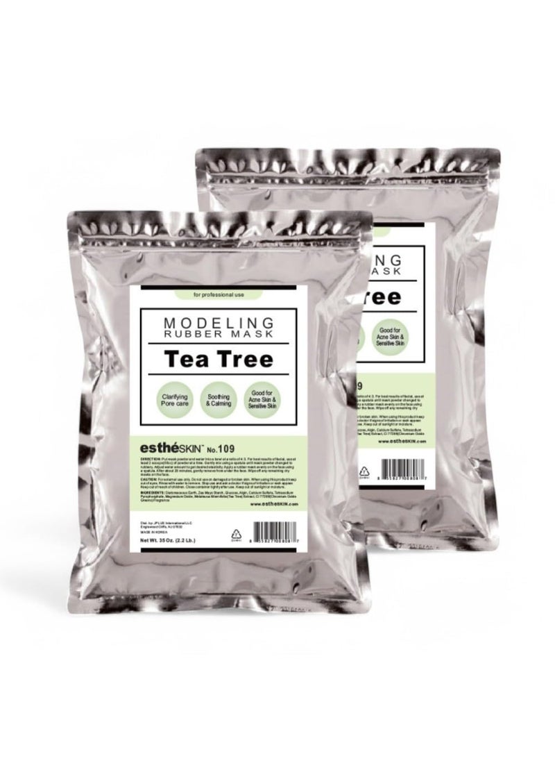 estheskin - No109 Tea Tree Modeling Mask Powder for Professional Facial Treatment 35 Oz 2 pack - Image 1