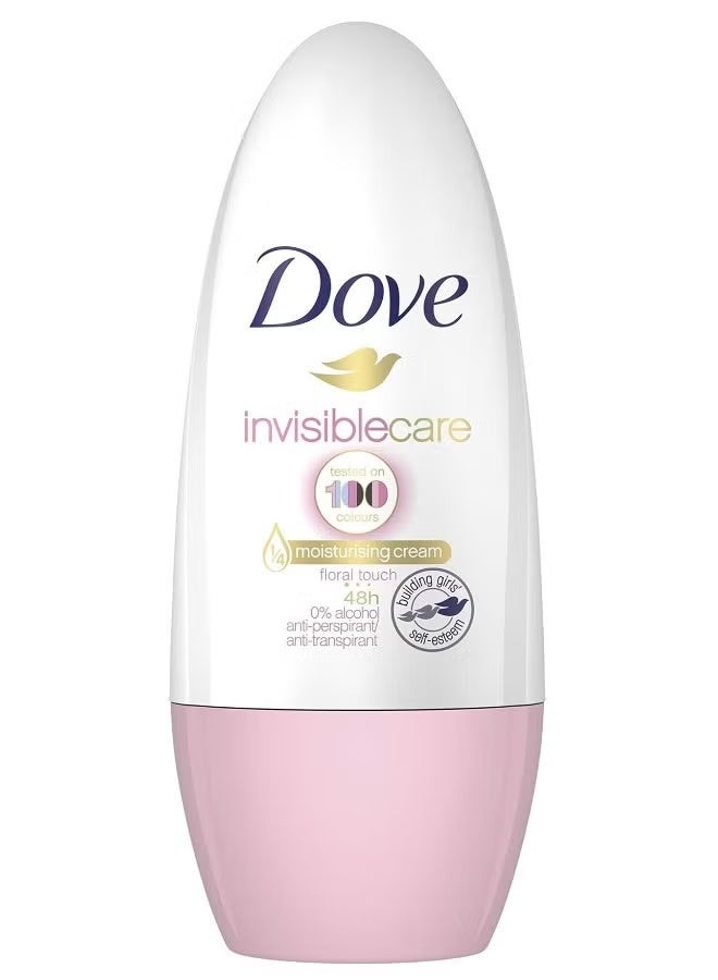 دوف مزيل عرق دوف إنفيزيبل كير بلمسة زهرية للنساء، رول أون، ٥٠ مل - Image 1