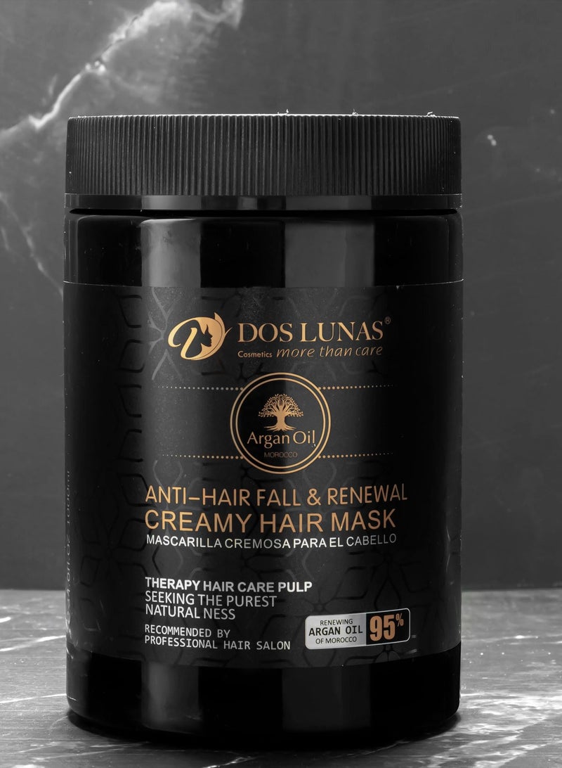Dos Lunas Argan Oil Anti-Hair Fall & Repair Creamy Hair Mask 1000 ml - Image 2