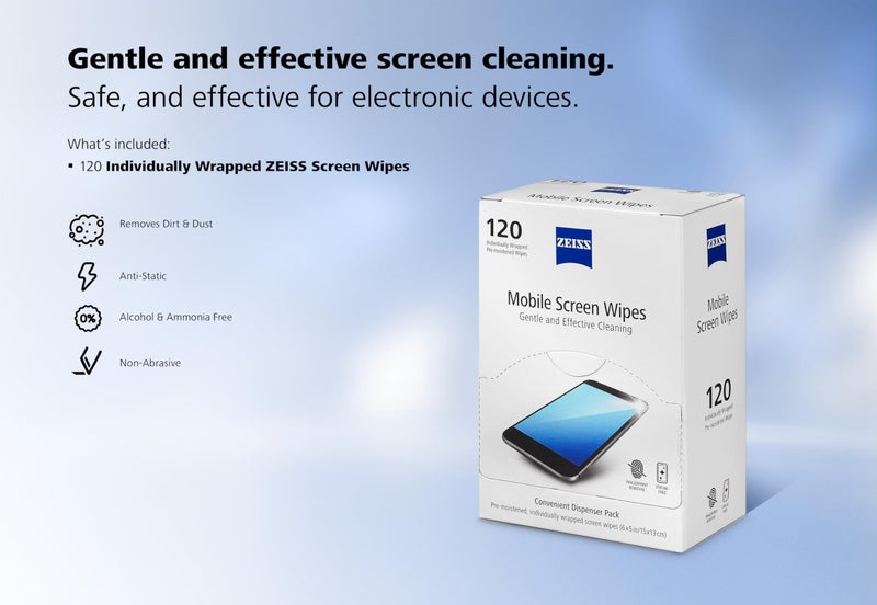 ZEISS Pre-Moistened Wipes, Screen Cleaner, 120 Count - Image 4