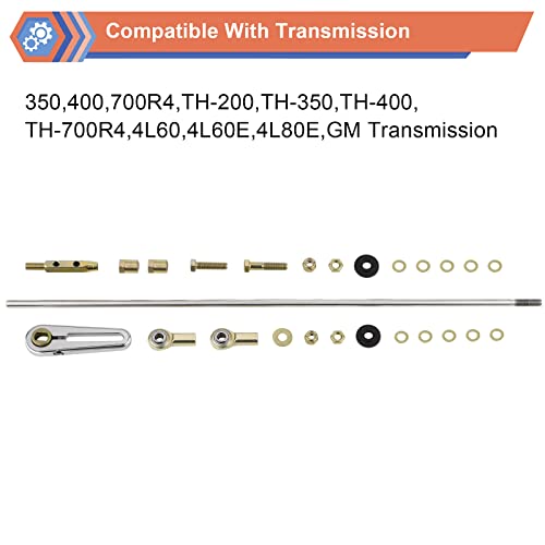 ZONFANT Upgrade Adjustable Transmission Column Shift Linkage Kit Compatible With GM TH-200 200-4R TH-350 TH-400 4L60 4L60E 4L80E 700-R4 Transmission - Image 3