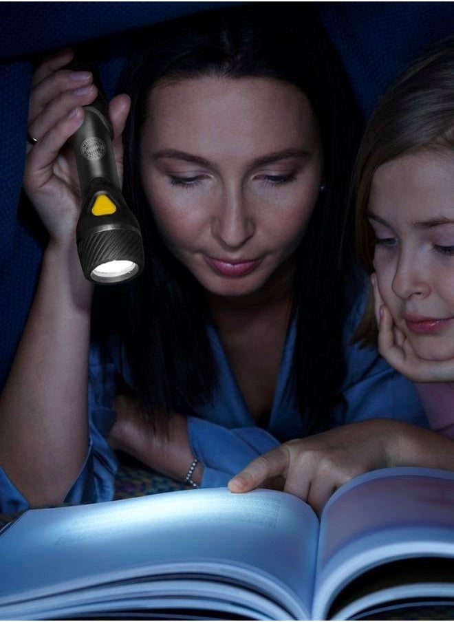 فلاش د flashlight Varta Day Light متعدد LED F20 مع عناصر مطاطية، تركيز دقيق، و LED عالي القوة لمغامرات الهواء الطلق