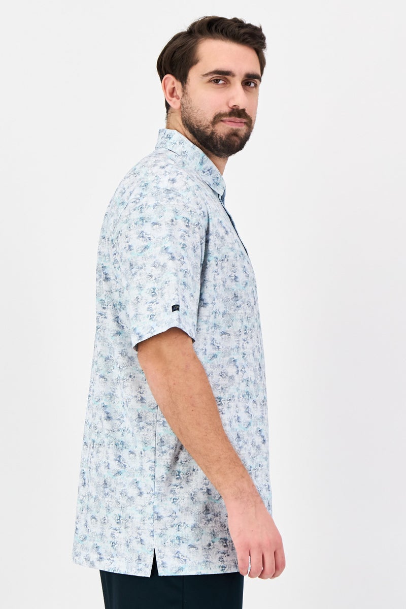 Greg Norman Men Sportswear Fit Short Sleeve Outdoor Polo Shirt, Multicolor - Image 2