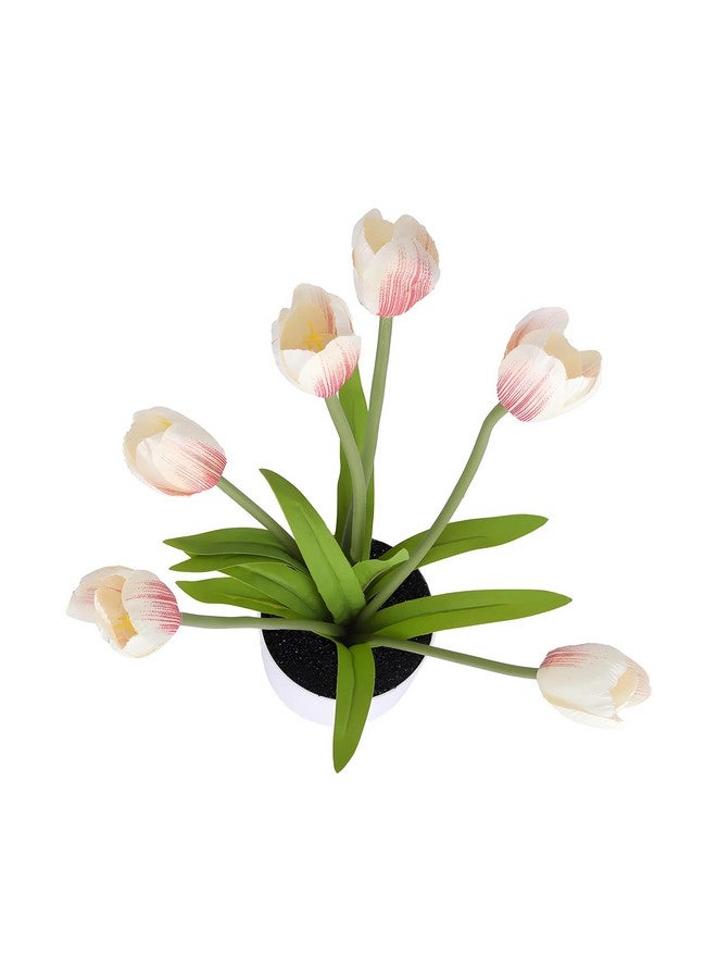Kuber Industries Artificial Plants for Home Décor|Natural Looking Indoor Fake Plants with Pot|Artificial Flowers for Decoration (Pink) - Image 2