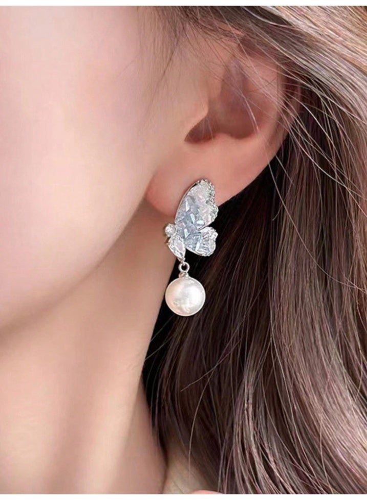 Shein Korean Elegant Stud Earrings, Niche Personalized Versatile Jewelry Accessories - Image 2